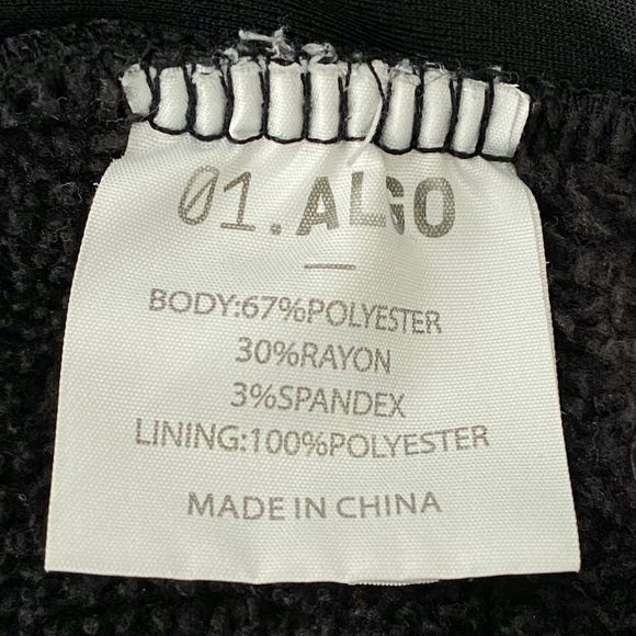 01;.ALGO PERFORMANCE BLACK ZIPPER SWEAT SHIRT HOODIE JACKET SIZE XL - Picture 8 of 13